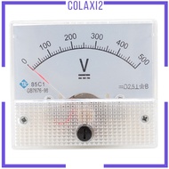 [Colaxi2] DC 0-20V 0-500V Analog Panel Voltage Gauge Volt Meter 85C1 2.5% Error, Embedded Installati