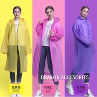Jas Hujan Dewasa Korean Style Pria Wanita Transparan Raincoat Jas Hujan Murah Waterproof Fashionable