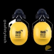 ที่ครอบหูลดเสียง YAMADA รุ่น EM187 แบบติดหมวกนิรภัย สามารถลดเสียงได้ถึง 27 dB สวมใส่เพื่อลดระดับเสีย