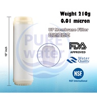 10" Uf Membrane Filter 0.01 Micron Membrane Water Filter Cartridge