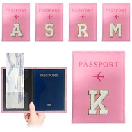 Passport Cover Travel Passport Case White Letters Pink Passport Cover Passport Protective Cover Pass
