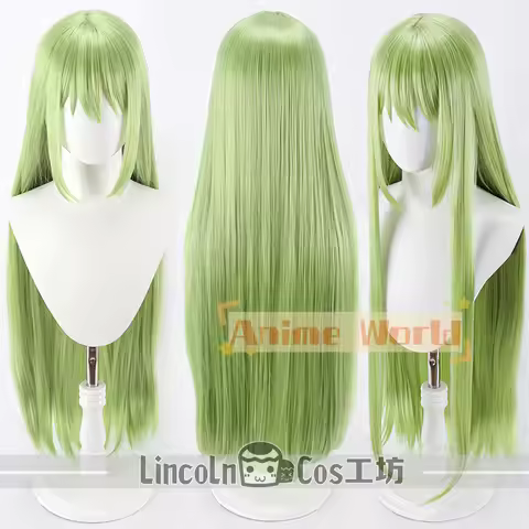 Anime Enkidu Cosplay Wig Halloween Carnival Party Props Synthetic Hair Heat Resistant Fiber + Wig Ca