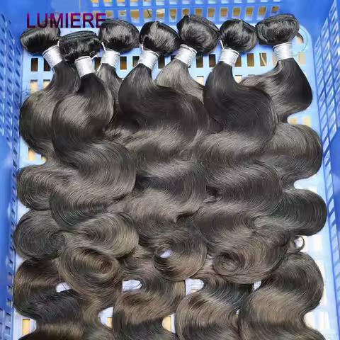 Lumiere 28 30 32 40 Inch Body Wave Human Hair 2 3 4 Bundles Deal 100% Remy Brazilian Hair Weave Hair