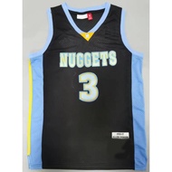 Embroidered Version Basketball Jersey Denver Nuggets Jersey Vest Anthony Iverson