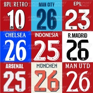 ASPORT PUT NAME AND BACK NUMBER CUSTOM ALL CLUB