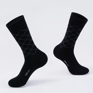 Tất Vớ Giày Tây Cổ Cao Sọc Chéo UPPER YOU Cotton Tự Nhiên Dày Dặn Êm Ái Thoáng Khí Khử Mùi - BSM4001