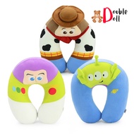 หมอนรองคอ ตุ๊กตา Toy Story ทอย สตอรี่ Relax ลิขสิทธิ์แท้ ตัวยู วู้ดดี้ / สามตา / บัทไลท์เยีย  Disney Pixar  Woody / Buzz Lightyear / Alien