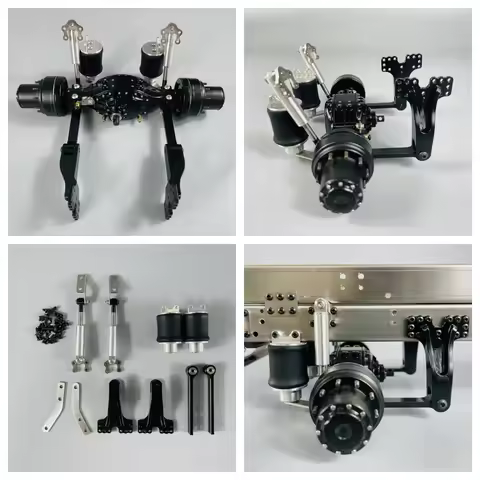 Axle Airbag Suspension for Tamiya 1/14 RC Truck Scania Benz VOLVO MAN Iveco Single-bridge Dual Airba