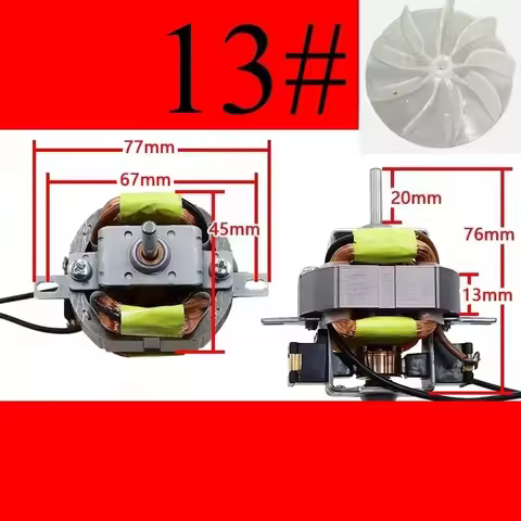 Hair dryer AC motor high-power motor 13# hair dryer barrel hair dryer accessories motor
