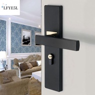 LFYE5L Silent Door Handle Lock Keys Set Black Universal Bedroom Door Lock Security with Keys Interior Door Handle Lockset Bedroom