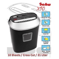 GEHA X10 CD PRO EXTRA HEAVY DUTY PAPER SHREDDER (CROSS CUT ) + 6 years warranty