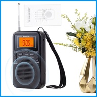 AM FM Radio Portable Mini Radio AM FM Portable AM FM Radio Walkman Transistor Battery Radio Best Reception Digital hjusg