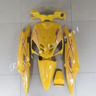 Mio MOTORCYCLE body.. Full body smooth mio sporty yellow plus striping/soft body cover mio sporty fu