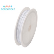 10rolls Tiger Tail Wire Nylon-coated Stainless Steel Wire White 0.38mm about 164.04 Feet(50m)/roll