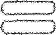 8 Inch Chainsaw Chain 3/8" LP Pitch .050" Gauge 33 Drive Links 2 Pack, 8 Inch Replacement Pole Saw C