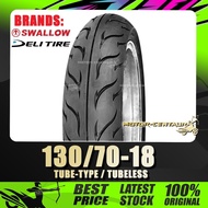 TAYAR 130/70-18 SWALLOW,DELI TUBELESS/TUBE-TYPE TYRE [TY13X18]