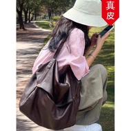 Kite SPIDIE Genuine Leather Lazy Style Tote Bag Female 2024 Retro High-End Commuter Shoulder Large Capacity