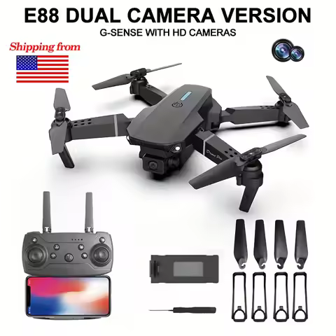 E88Pro 4K FPV Drone 1080P HD Camera Portable Foldable Design Stable Height Hold Best Christmas Gift 