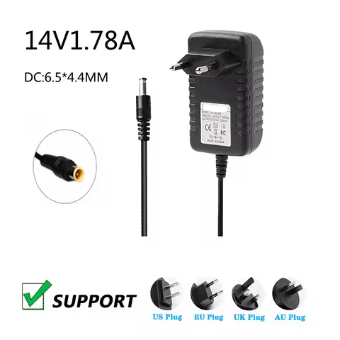 AC Adapter 14V Charger for Samsung Monitor Power Adapter 14V 1.78A Desktop Screen Power Cord