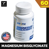PR1ME Magnesium bisglycinate 860 MG. - 60 Capsules ไพร์ม แมกนีเซียม บีสไกลซิเนต 860 มก. ร่างกายสามาร