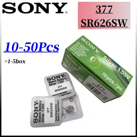 10-50Pcs Original SONY 377 SR626SW LR626 AG4 1.55V Batteries LR66 377 377A Alkaline Battery Watch To