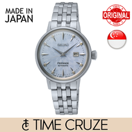 [Time Cruze] Seiko Presage SRE007J1 Cocktail Time Automatic Blue Pattern Dial Women Watch SRE007J SRE007