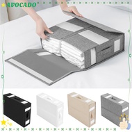 AVOCAYY Foldable Bedding Organizer, Zipper Large Capacity Bed Sheet Set Storage Box, Convenient Line