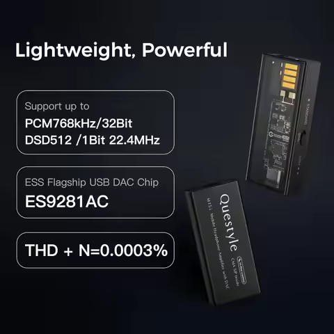 Questyle M15i USB DAC / AMP TOREX Precision Power ES9281AC Chip Hi-Res 32-bit/768kHz PCM Native DSD5