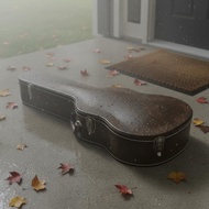 Waterproof 34 Inch Acoustic Guitar Case Soft Soft Lining Hardshell Guitar Case Padded for Travel