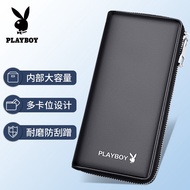 Beg tangan lelaki Playboy dompet panjang dompet lembut dompet berritsleting perniagaan beg tangan kasual tangan baru