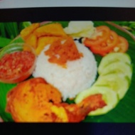 nasi ayam penyet berempah