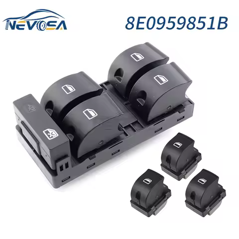 NEVOSA For Audi A4 B6 Audi A4 B7 2003-2008 Car Electric Power Master Window Switch Button Car Access