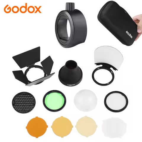 Godox AK-R1 Flash Accessory Set Mini Photography Allowance For Godox AD200 H200R V1 Round Flash lamp