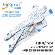 (10pcs) 15CM Length FFC/FPC Flexible Flat Cable 1.0MM 4P 5P 6P 8P 10P 12P 14P 16P 18P 20P 22P 24P 26