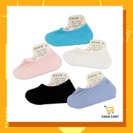 CASA CART Stokin Wanita Pendek Kasual Korea Style Stokin Warna-Warni Stokin Warna Gula Wanita