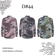 KATUN [D44] 1⁄2 meter COTTON BATIK CLOTH BY THE meter/ UNIFORM BATIK CLOTH/ INDONESIAN BATIK/ CAP BA