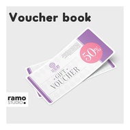 Voucher book  Coupon Book  Gift Voucher Book, Customized printing full color