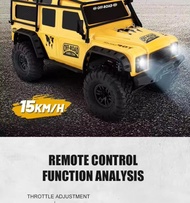 รถบังคับ 4WD RC 1:10 Offroad 2.4Ghz 15Km/h Rock Crawler HB-ZP1005 โมเตอร์ 540 ขนาด 47.4*20.2*23.5 cm