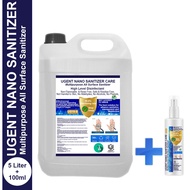 5 Liters Sanitizer | 99.99 % Sterilizing Rate | Eco Friendly | Water Based | Multipurpose All Surfac