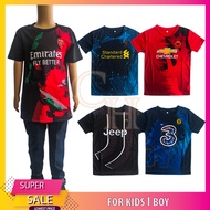 (HARGA BORONG) KIDS BOY JERSEY T-SHIRT FOOTBALL SOCCER SHORT SLEEVES (BAJU JERSI BUDAK LELAKI BOLA SEPAK) MTH6 RAYA