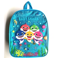 Baby Shark Backpack Boys Girls Kids Bags Kindergarten Shiny Bag Shoulderbag 00845