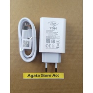 Charger itel RS4 70W Original type C fast charging 70 watt