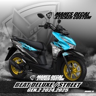 Mahes Decal - Decal Sticker All New BEAT deluxe / Street Gen 2 Full Body Latest 2024 2025 Sticker BE
