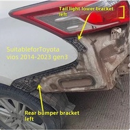 Suitable for Toyota 2014-2023 Vios Gen3 rear bumper bracket, rear bumper side buckle taillight lower