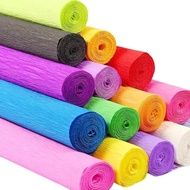 [50cm*250cm] Crepe Paper / Kertas Warna Crepe/Crepe Paper for Flower -  1 roll [Ready Store]
