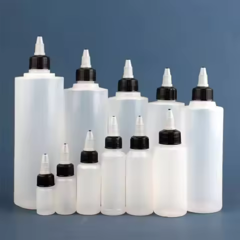 30ml 50ml 100ml 250ml 300ml Extrusion Tip squeeze Bottle Translucent Plastic Bottle Painting Ink Gel