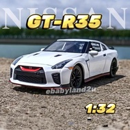 Die Cast 1:32 GTR R35 Year 2019 Vehicle Model Diecast Collection Nissan Skyline GTR R35