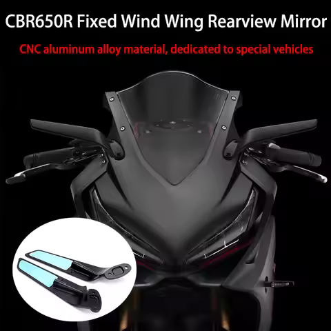 For Honda CBR650R motorcycle modification fixed wind wing rearview mirror folding reflective Italian