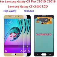 Ori/AMOLED 5.2'' For Samsung Galaxy C5 C5000 LCD Display Screen replacement Samsung C5 Pro Display C