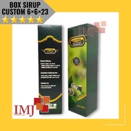 CUSTOM SYRUP BOX 6x6x23 CUSTOM SYRUP CARDBOARD BOX 6/6/23 CUSTOM SYRUP BOX